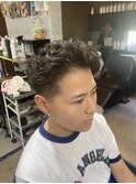 外国人風かき上げスタイル