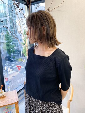 キジ(kiji) 【kiji】くびれミディアム×グレージュ＃久屋大通＃丸の内＃伏見