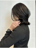 ハイライトから黒髪戻しへ♪伸ばし中ミディアムヘア