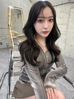 サイン 渋谷(SIGN) 韓国ヘアーハッシュカットレイヤーカットグレージュブリーチ無し