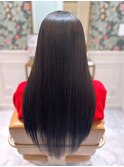暗髪ダークグレージュ/髪質改善トリートメント