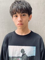 無造作パーマ/マッシュショートレイヤー/ダークアッシュ