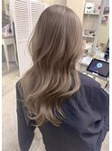 ミルクティーベージュケアブリーチダブルカラー20代