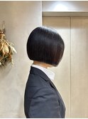 【ライン感、まとまりやすく】にこだわったミニボブスタイル