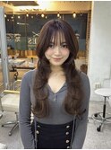 伸ばしかけのミディアムからウルフエクステで一気に垢抜け