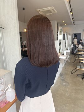 シェル 津山の手店(shel) 透明感×艶感！ラベンダーブラウン×髪質改善ストレート◎