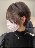 髪質改善/小顔ショートカット/透明感カラー/レイヤー/Aujua