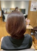 大人かわいいボブ×オーガニックカラー×オイルケア30代40代50代