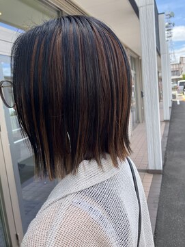 カナン(canan) 立体感ローライトボブ