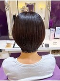 京都ショート　京都美容室　くせ毛ショート　進詩織