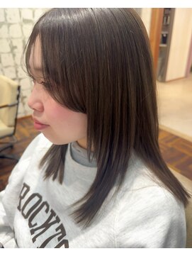 ジル フラン 吉田店(JILL franc) ミディアムレイヤー3/4顔周りカット大人ガーリー