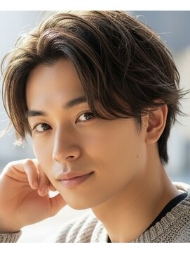 チャチャブラン アミー(cha-cha Blanc Amie) 毛流れセンターパート ナチュラルセンターパート