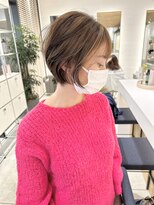ステアケース ギンザセブン(stair:case ginza7)&nbsp;落ちハイライトベージュショートボブ