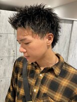 キャパ セントラル 天神 大名店(CAPA central) スパイキーショート 爽やか アップバング 束感 メンズ