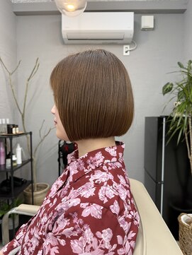 ココル(COCOL) 【お手入れが苦手な方必見】ミニボブ×ベージュカラー
