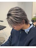 ホワイトシルバーバレイヤージュセンターパート