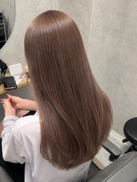 リノア 西梅田 福島(Linoa) 透明感ベージュの韓国風ナチュラルロング