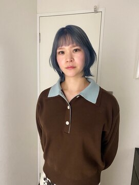 エンリッチヘア(enrich hair) ショートヘア ブルーカラー