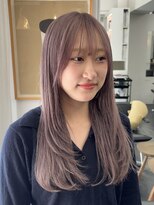 シベルバレー 横浜(sibell)&nbsp;ロングレイヤーカット顔周りレイヤーウルフハッシュカット韓国