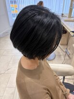 アッシュ 仙川店(Ash)&nbsp;王道くびれショートボブ40代50代60代グレイカラー白髪染めヘナ