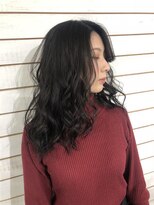 ビーヘアサロン(Beee hair salon) 【渋谷エクステ・カラーBeee/安部 郁美】ネイビーブラックStyle