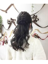 サロンド クラフト(salon de craft)&nbsp;【パーティーヘアセット】ハーフアップアレンジ