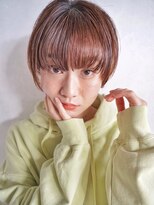 ベルビアンカ(Belle BIANCA)&nbsp;Belle BIANCA 丸みショート×アプリコットブラウン by マツモト