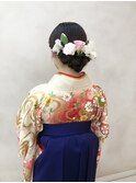 卒業式／袴の着付け/生花アレンジ／大人かわいい