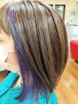 サンクスヘアー(Thanks hair)&nbsp;Thanks  hair      白髪ぼかし×インナーカラー