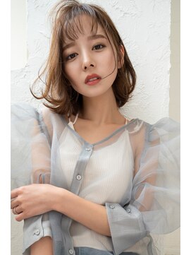 ピンク バイ アンジェリカ 瓢箪山店(PINQ by ANGELICA) #PINQ #レイヤーボブ #シースルーバング