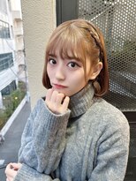 サロンドミルク 原宿(salon de MiLK)&nbsp;【salon de MiLK 原宿】ミルクティベージュボブ