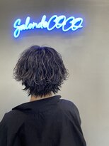 サロンド ココ(Salon de COCO)&nbsp;ハイライト　波巻きパーマ