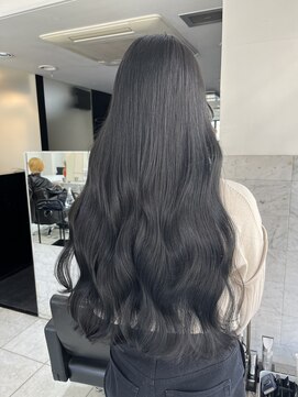 ブレンド 渋谷(BLend) 【Blend渋谷】大人気透明感ブルーグレーカラー　髪質改善