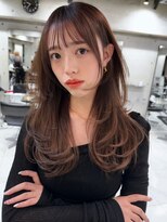 サイン 表参道(SIGN)&nbsp;韓国ヘアイメチェンハッシュカット似合わせカットレッドブラウン