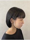 ミニボブ×ブルーブラック