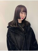 姫カット×デザインカラー