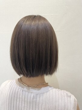 ルアナ 梅田店(Luana) 伸ばしかけ　ナチュラルボブ　ラベンダーベージュ　【MAO】