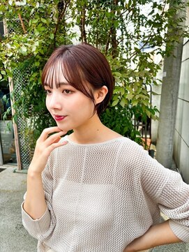 アンバー 池袋(amber) 大人ショートカット/顔まわりレイヤー/ラベージュ[池袋駅]