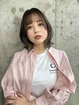 ハローバイシー 仙台(Hello by Sea) イメチェン×美髪[外はねボブ/ボブ/グレージュ]