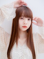 シエル 大分中央町店(CIEL)&nbsp;サラツヤロング 前髪あり ナチュラルストレートヘア 小顔