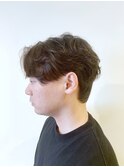 ビジネスにもOK  大人男性毛流れパーマ