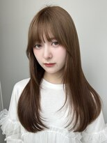 トリッカ シブヤ(TRICCA SHIBUYA)&nbsp;ロングレイヤー/顔周りレイヤー/前髪カット/低めレイヤー/ロング