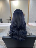 縮毛矯正.レイヤーカット.ブルーブラック.髪質改善. 黒髪