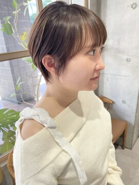 クーナバイトマト 横浜(Cuna by TOMTO) 【HOSSY】丸みショート_くびれショート☆ラベンダーブラウン