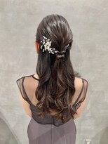 【ハーフアップ】結婚式/二次会/同窓会/銀座/有楽町/ヘア