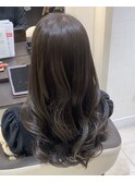 オリーブグレージュ/透明感カラー