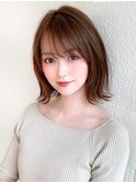 【NEW OPEN】小顔前髪あり後れ毛サイドバングメルティカラー