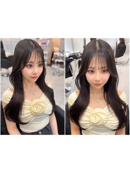 【大阪梅田駅徒歩5分/中崎町駅徒歩1分】set￥2500/cut+color\5900◆20時半まで営業☆[全席半個室♪]