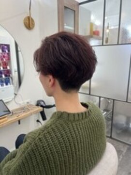 シアアルン 新小岩店(SHEER alun) 刈り上げマッシュ×ピンクブラウン