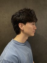 ニコ トウキョウ ヨコハマ(nico)&nbsp;メンズセンターパートニュアンスパーマ毛流れメンズパーマ